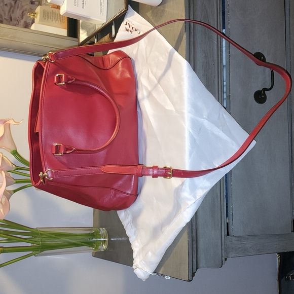 Coach Margot satchel/ Small  matching color Coach wallet/ ID /key chain - Picture 9 of 16